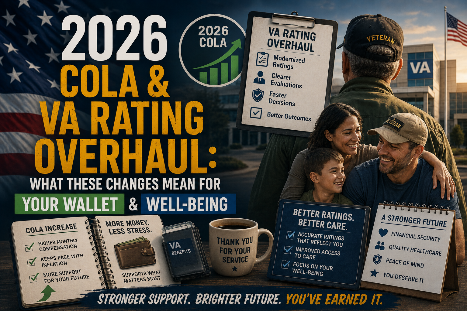 2026 COLA & VA Rating Overhaul: What These Changes Mean for Your Wallet and Well-being