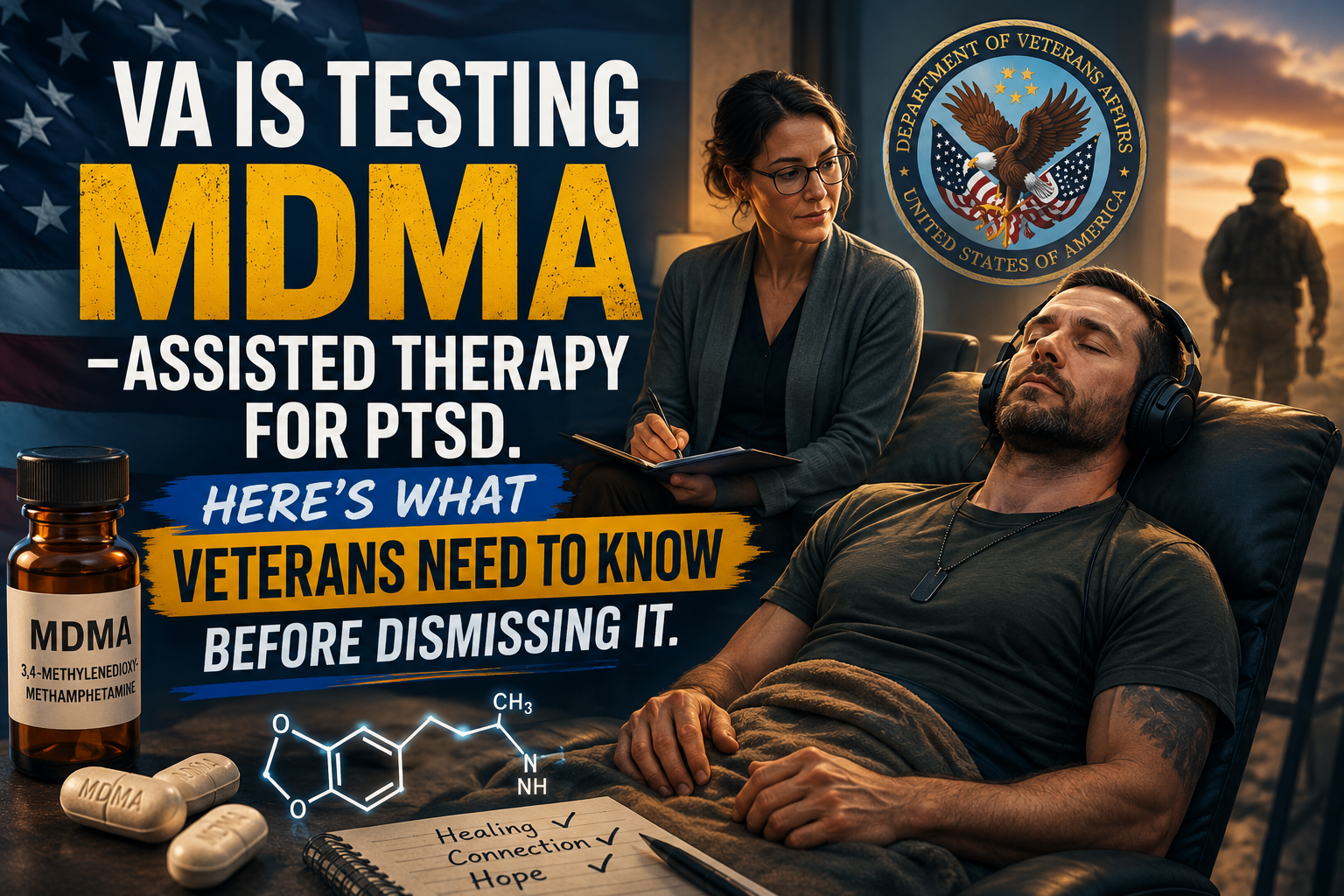 VA Is Testing MDMA-Assisted Therapy for PTSD. Here's What Veterans Need to Know Before Dismissing It.