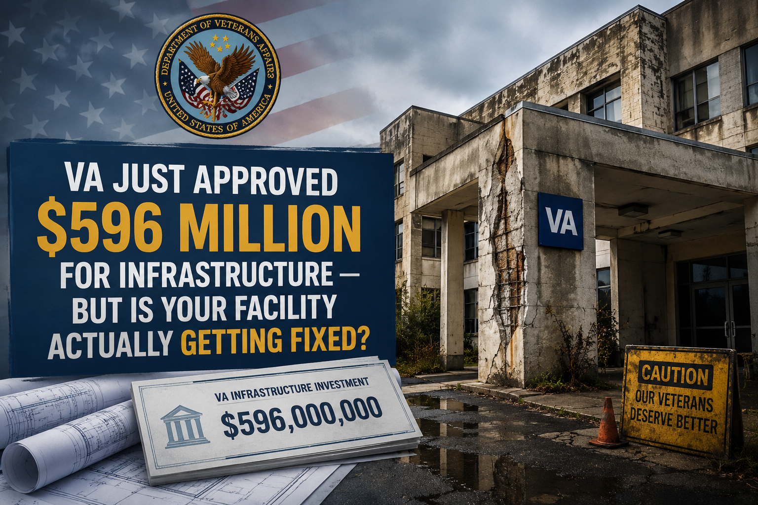 VA Just Approved $596 Million for Infrastructure — But Is Your Facility Actually Getting Fixed?