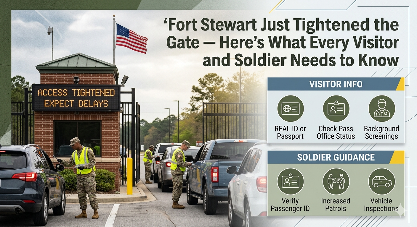Fort Stewart Just Tightened the Gate — Here's What Every Visitor and Soldier Needs to Know