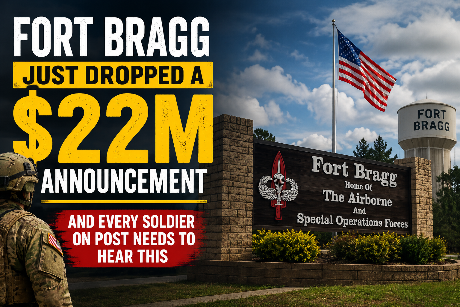 Fort Bragg $22M Gate & Road Rebuild 2026: What Soldiers & Families Must Know