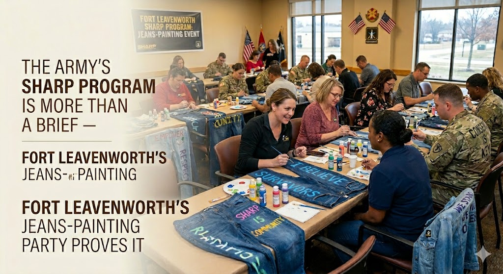 The Army's SHARP Program Is More Than a Brief — Fort Leavenworth's Jeans-Painting Party Proves It