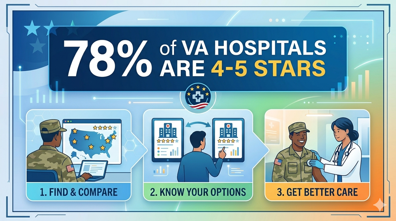78% of VA Hospitals Are 4-5 Stars. Here's How to Use That Data to Get Better Care.
